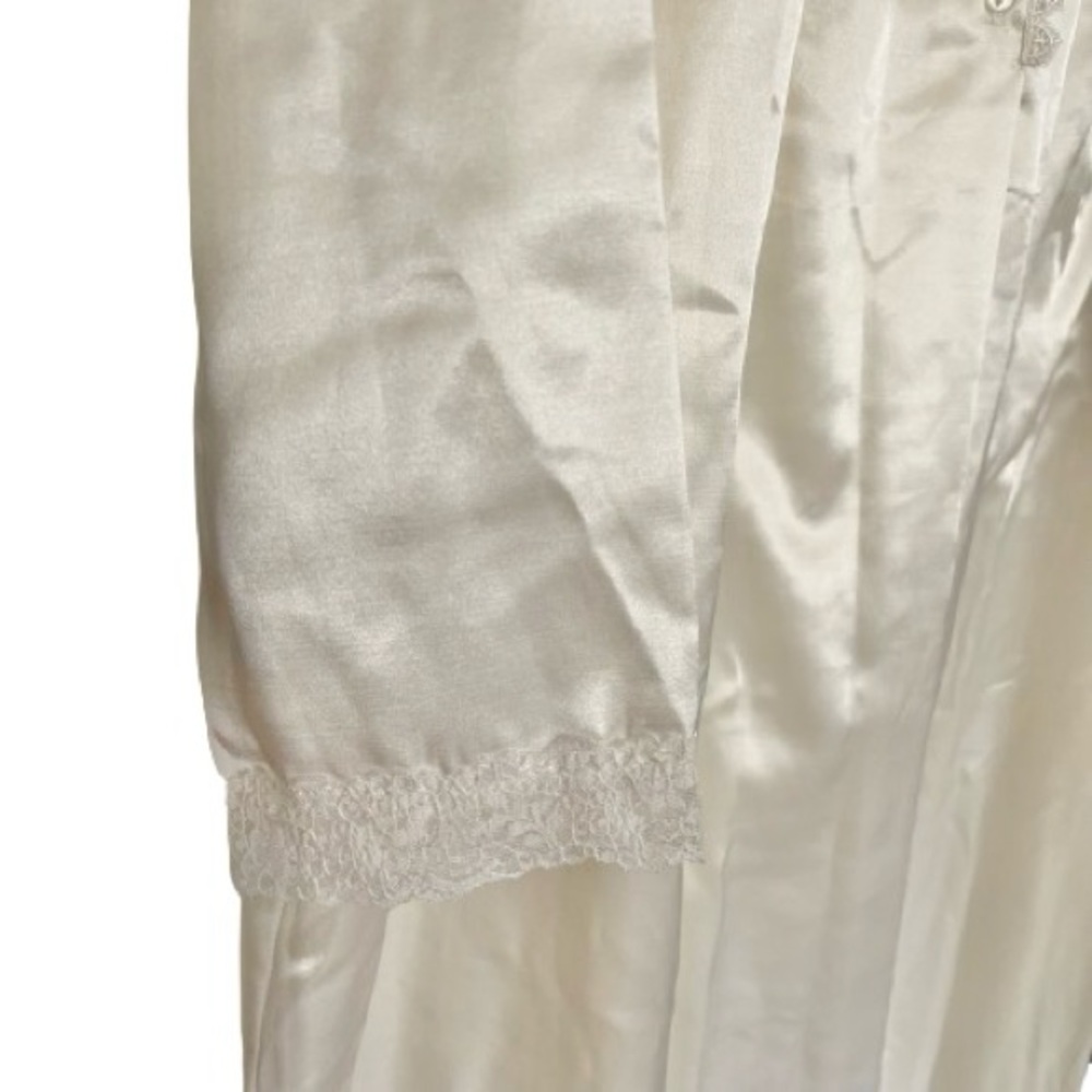 Christian Dior Vintage Nightgown Ivory Lace Trim - Picture 6 of 7